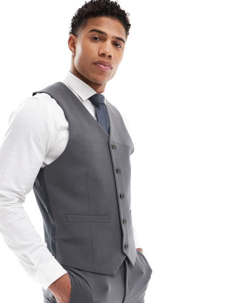 ASOS DESIGN - Gilet de costume ultra ajusté - Gris - view 1