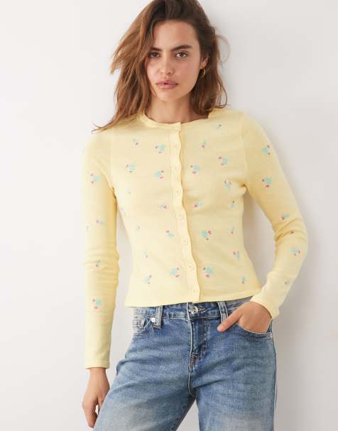 ASOS DESIGN - Gilet d'ensemble en maille à broderies fleuries - view 1