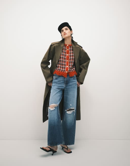 ASOS DESIGN - Gilet d'ensemble en tweed - Rouge, 2 de 4