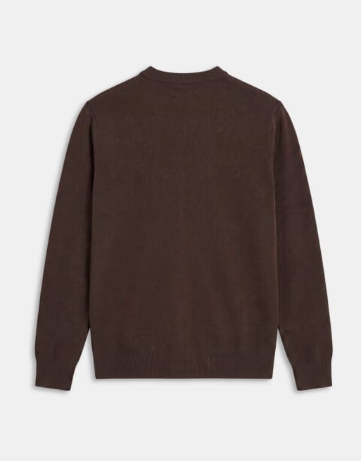 ASOS DESIGN gilet en maille compact coupe relaxed marron, 7 de 7