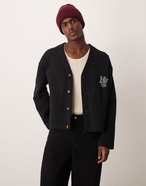 ASOS DESIGN - Gilet épais à broderie - Noir - view 1