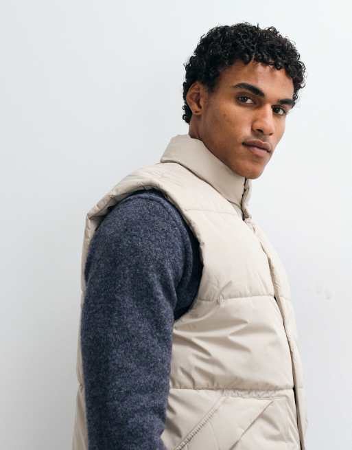 ASOS DESIGN gilet imbottito color pietra, 2 di 5