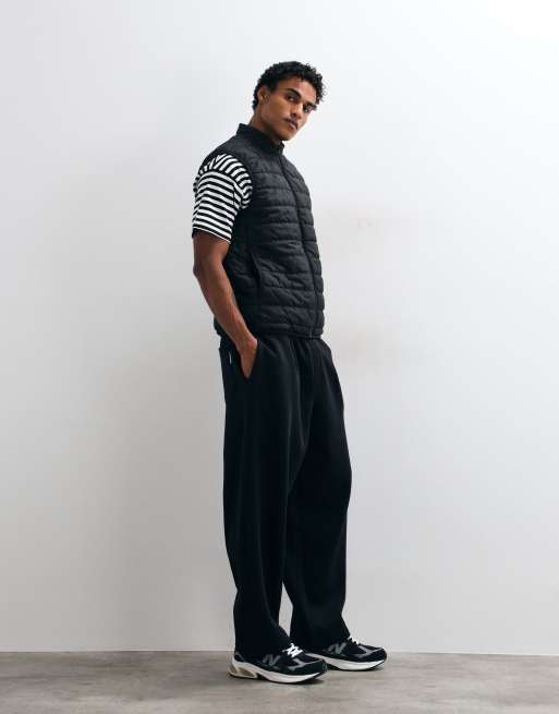 ASOS DESIGN gilet imbottito con fodera nero, 2 di 5