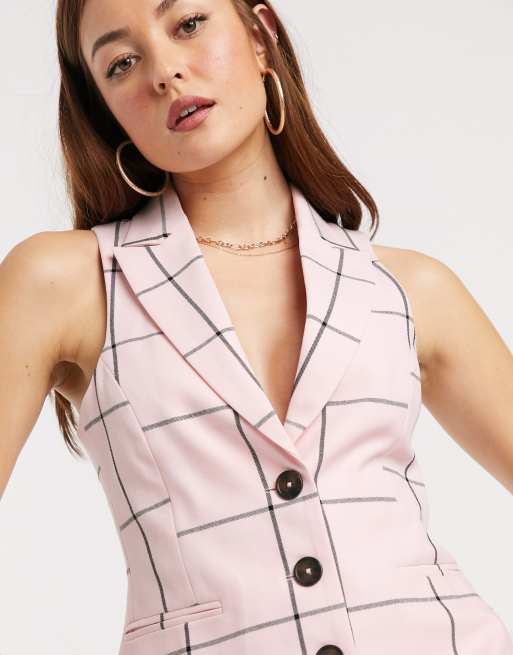 ASOS DESIGN - Kostuum in roze roosterprint, 3 van 4
