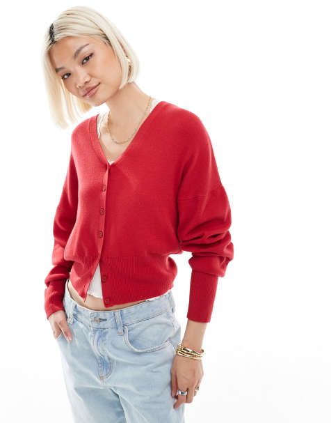 ASOS DESIGN - Gilet minimaliste à taille structurée - Rouge - view 1