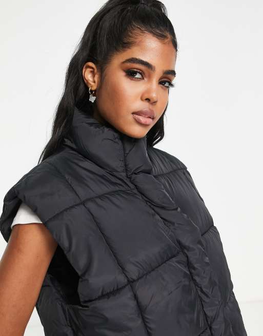 ASOS Design Vinyl Gilet in Black