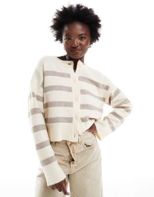 ASOS DESIGN - Gilet ras de cou à ras de cou - Neutre-Multicolore