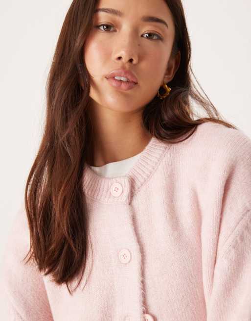 ASOS DESIGN - Gilet ras de cou coupe carrée fendu sur le côté - Lilas pâle, 4 de 4