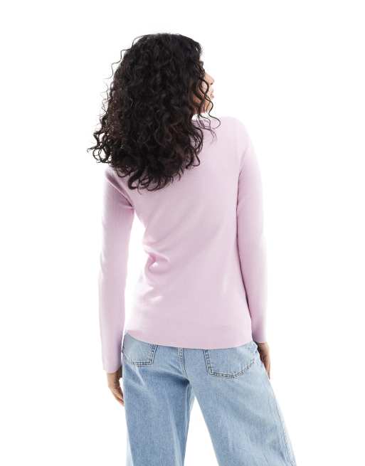 ASOS DESIGN - Gilet ras de cou long - Rose, 4 de 4