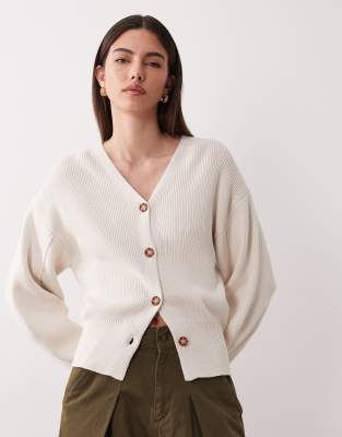 ASOS DESIGN - Gilet structuré à taille cintrée - Crème-Blanc