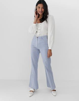 Blue 2025 gingham pants