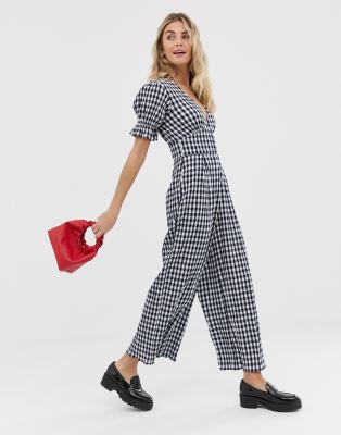 gingham pantsuit