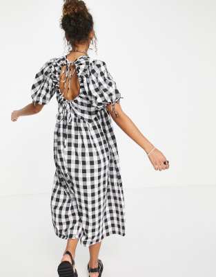 checkered dress asos