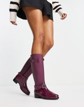 Barbour Tartan Bede tall wellington boots in green | ASOS