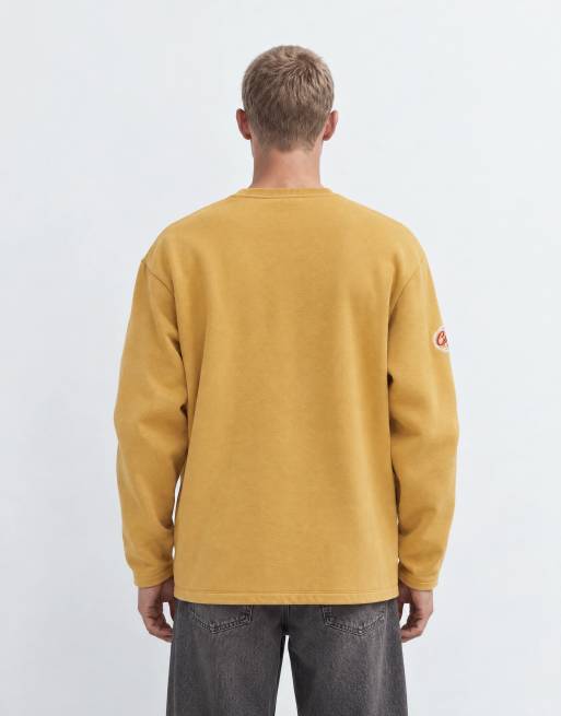 ASOS DESIGN girocollo relaxed con tasca applicata e ricamo a macchina arancione, 9 di 10