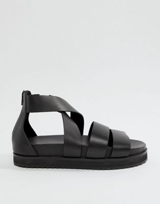 black sandals thick sole
