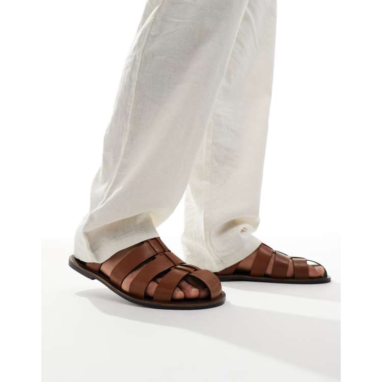 Asos leather sandals outlet