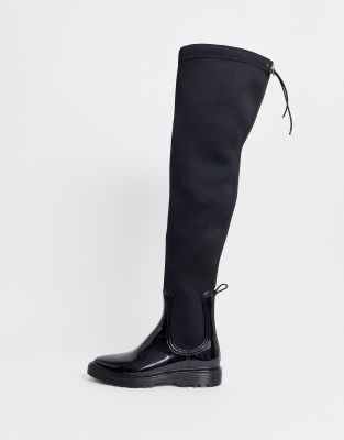 over the knee rain boots