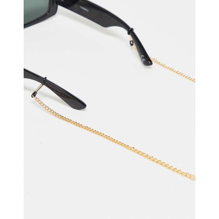 ASOS DESIGN glasses chain in gold tone ASOS