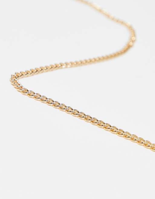 Asos mens gold on sale chain