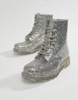 glitter hiking boots