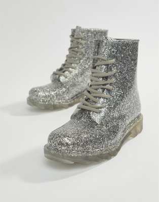 glitter work boots