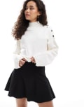 [ASOS DESIGN] ASOS DESIGN godet mini skirt in black S Black