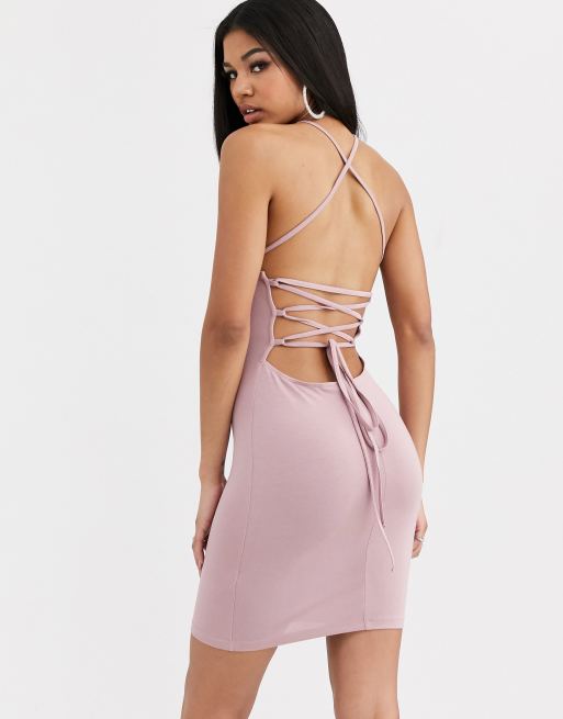 Strappy back dress sale