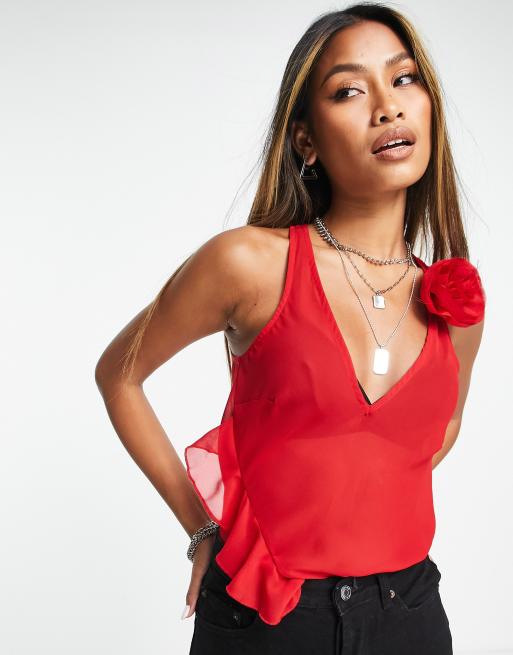 Red cami hot sale