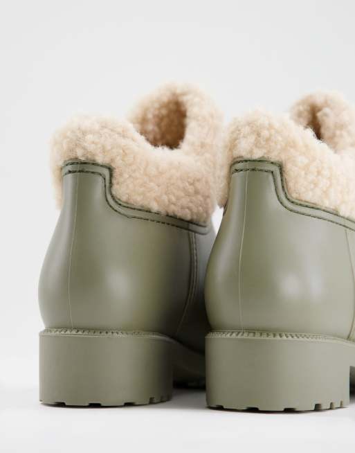 Shearling rain boots online