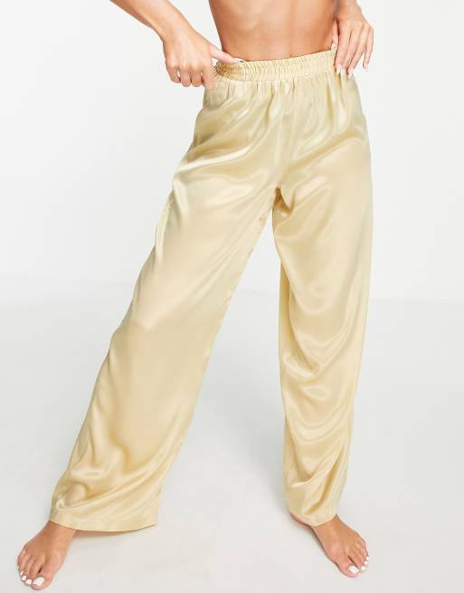 Gold 2025 silk pants