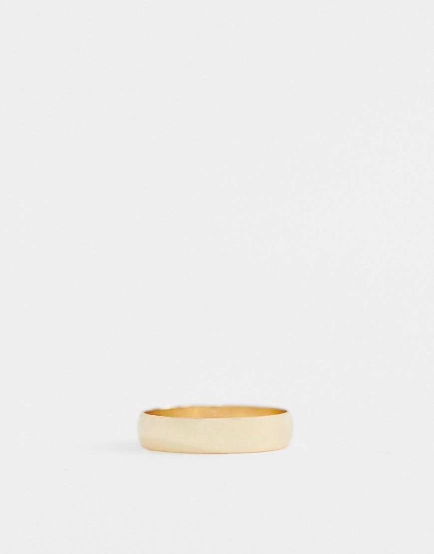 asos design -  – Goldener Ring mit minimalistischem Design