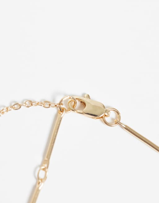 ASOS DESIGN – Goldfarbene Halskette mit Fisch-Anhänger, 4 von 4