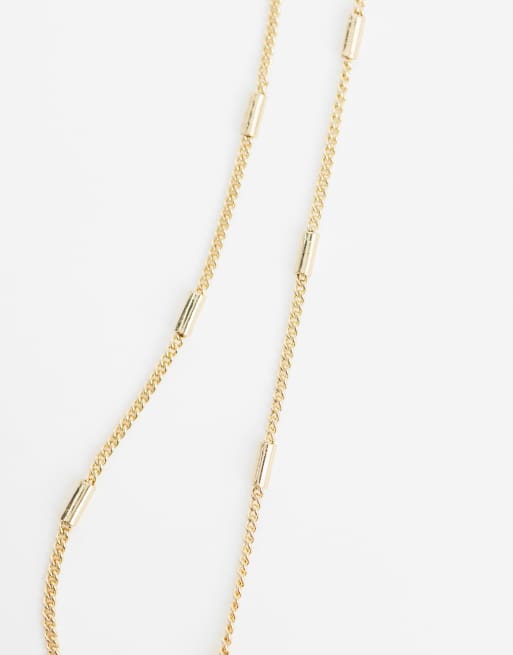 ASOS DESIGN – Goldfarbene Sonnenbrillenkette mit Stäbchendetails, 3 von 3