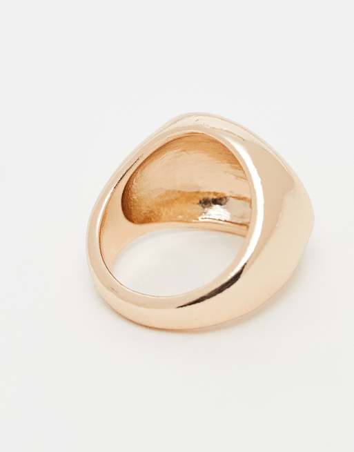 ASOS DESIGN – Goldfarbener, klobiger Ring mit Muscheldesign, 3 von 3