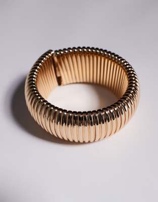 ASOS DESIGN - Goldfarbenes Armband mit breitem Kettendetail