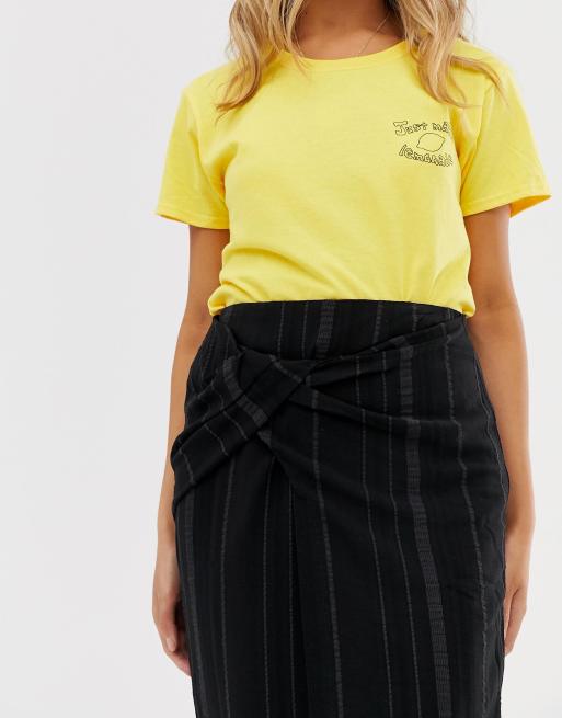 ASOS DESIGN - Gonna lunga testurizzata effetto colonna con nodo, 3 di 4