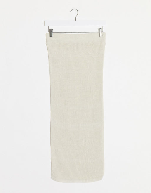 ASOS DESIGN - Maglione e gonna crema in coordinato, 3 di 3