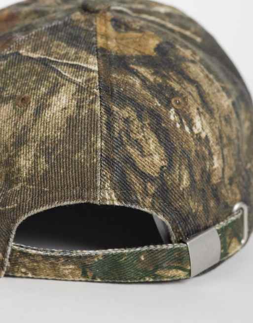 ASOS DESIGN - Gorra caqui lavado con estampado de camuflaje, 2 de 3