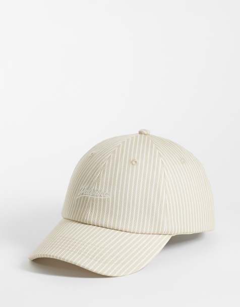 ASOS DESIGN - gorra de béisbol a rayas en tono neutro - view 1