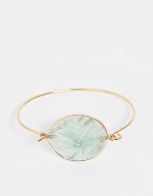 ASOS DESIGN  Guldfärgat armband med halvädelsten Guld