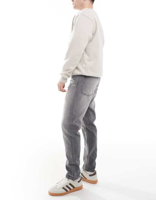 ASOS DESIGN – Grå, avsmalnande jeans , 3 av 5