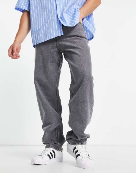 ASOS DESIGN – Grå baggy jeans - view 1