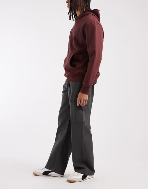 ASOS DESIGN – Grå cargobyxor i baggy-stil, 3 av 5