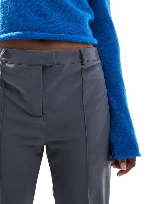 ASOS DESIGN – Grå, hellånga byxor med smala ben, 5 av 5