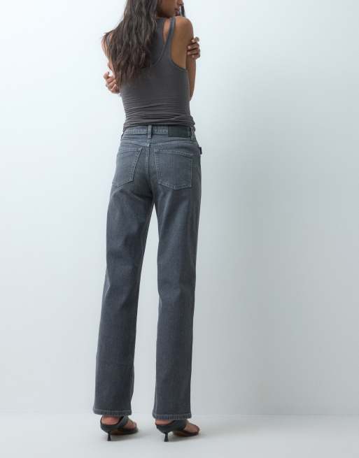 ASOS DESIGN – Grå jeans med raka ben och bekväm stretch, 5 av 5