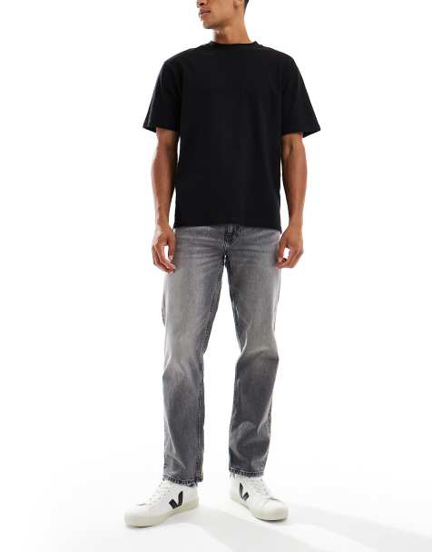 ASOS DESIGN - Grå jeans med stretch og lige pasform - view 1