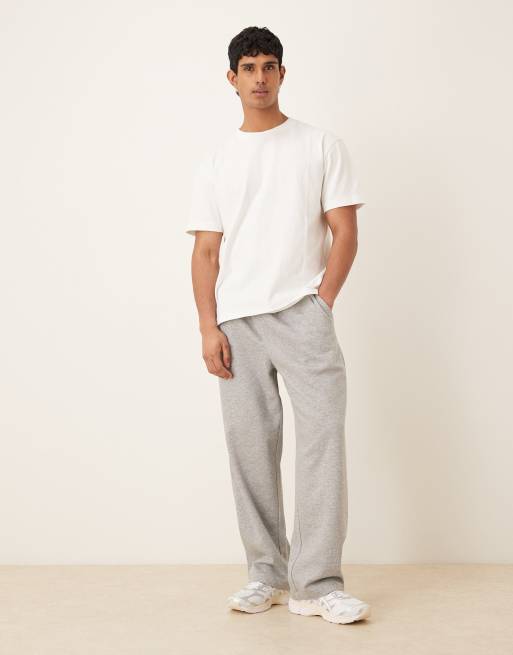 ASOS DESIGN - Grå joggingbukser med brede ben og læg, 2 af 5