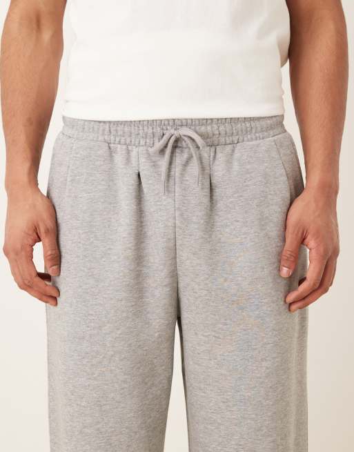 ASOS DESIGN - Grå joggingbukser med brede ben og læg, 5 af 5