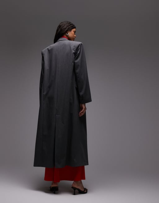 ASOS DESIGN – Grå kavaj i lång modell, 3 av 4